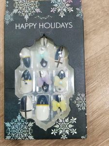 Happy Holidays Press On Nails