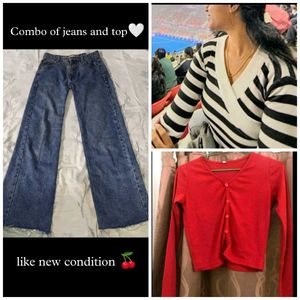 COMBO OF JEANS AND TOPS