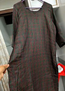 Elegant Plaid Kurta set