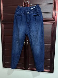 Slouchy Fit Blue Denim Jeans