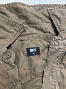 Uniqlo Brown Button-Down Shirt