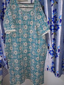 Elegant Green Printed Kurta