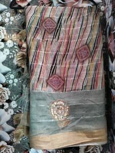 Multicolored Saree