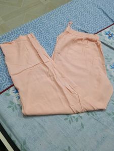 Peach Woman Pants