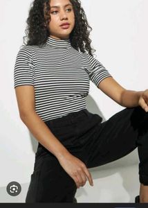 Striped Short Sleeve Top