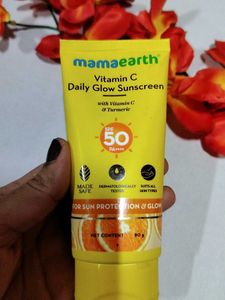 Mamaearth Vitamin C Sunscreen!🍊🧴💖