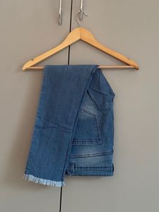 Westside Distressed Hem Skinny Jeans