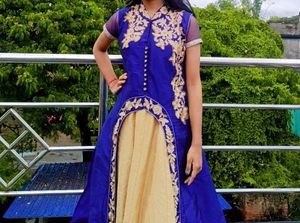 Elegant Blue & Beige Kurta Set🩷