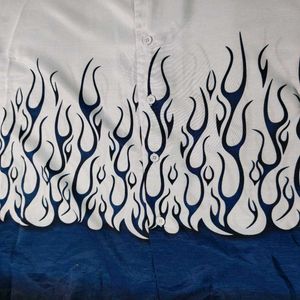 Las Vegas Flame Print Shirt