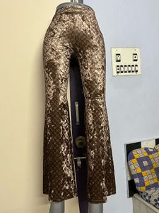 SHEIN BRANDED Womens Retro Solid Velvet Pant