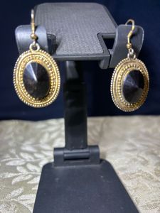 Vintage Style Oval Drop Earrings