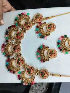 Elegant Gold-Tone Necklace Set