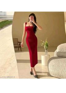 RED BODYCORN DRESS