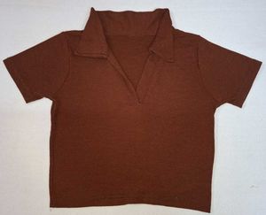 Brown Polo Top
