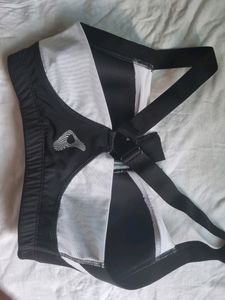 Black And White Gym Bra