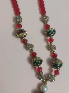 Red Beaded Necklace