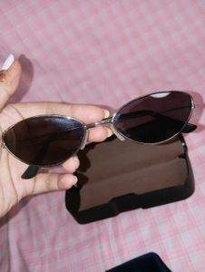 Silver Frame Cat Eye Sunglasses