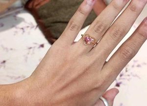 Heart Flower Ring pack of 2