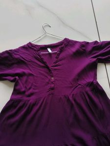 Purple Tiered Dress