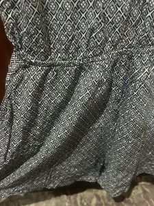 Patterned Sleeveless play suit