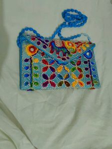 Vintage Embroidered Beaded Clutch
