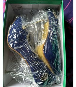 Blue Pencil Heels