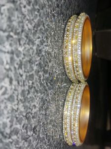 Set of Four Gold &amp; Rhinestone Bangles
