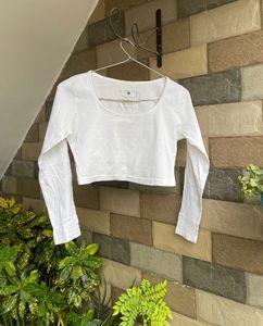 White Crop Top