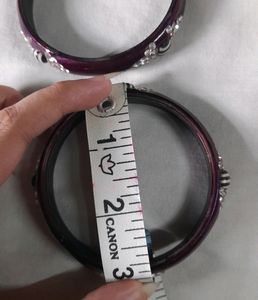 Wooden Bangles Set Women Purple Bracelet Jewellery