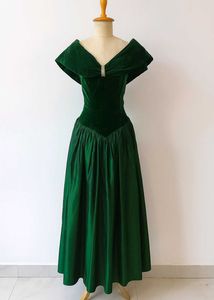 Emerald Green Velvet Dress