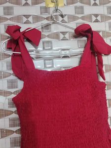 Red Tiered Maxi Dress