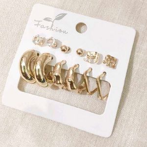 Gold Earring Set - 6 Pairs✨