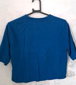 Blue Crop Top