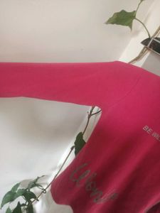 Pink &#39;Be Wild&#39; Long Sleeve Top