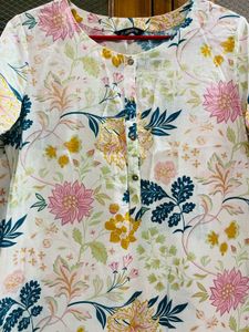 Floral Print Kurta