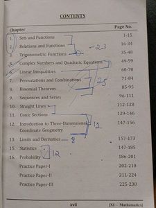 Class 11th Support Material Mathematics 2022-23