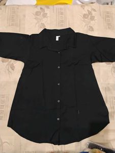 New Classic Black Long Sleeve Shirt