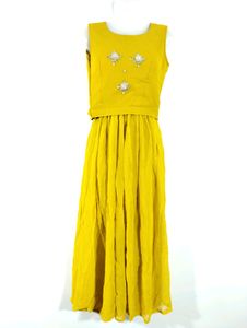 Mustard Yellow Embellished Co-ord Set