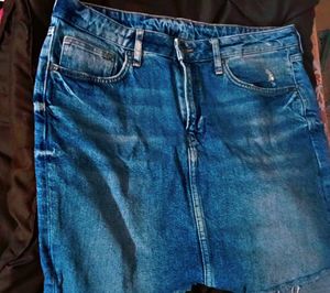 Denim Mini Skirt