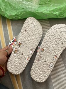 Butterfly Print Flip-Flops
