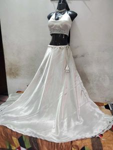Elegant Halter Top Lehenga Skirt Festival Dhamaka