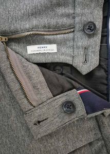 US Apollo ASN Grey Stretch Straight-Fit Trousers