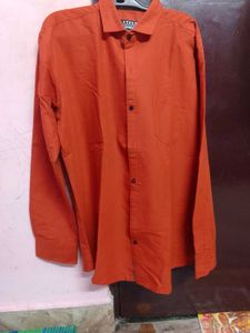 Orange Casual Shirt