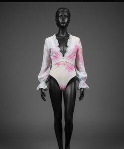 Pastel Tie-Dye Lace Bodysuit