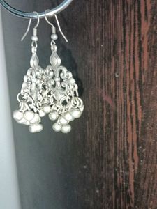 Silver Tone Dangle Earrings