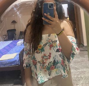 Floral Off-The-Shoulder Top