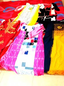 5 kurti 4. crape and handwork kurt