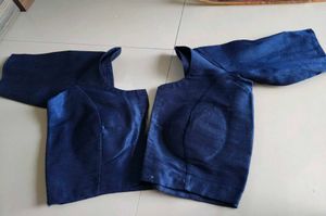 Elegant Navy Blue Blouse