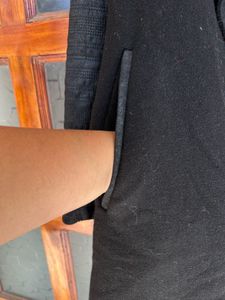 shrug type Elegant Black Coat