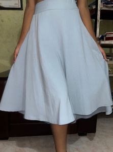 🦋Baby Blue Ankle Length Skirt